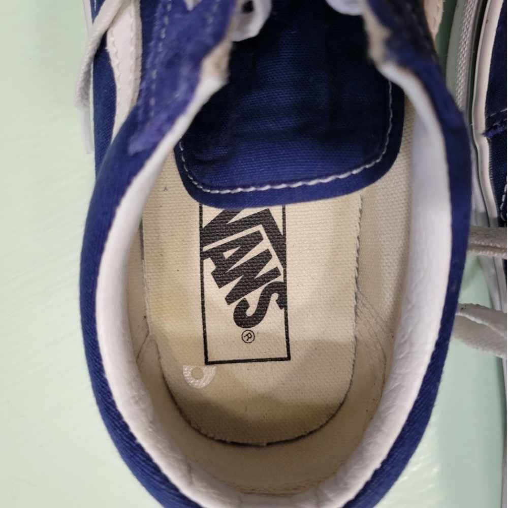 COPY - Navy Vans Old School sz W 6 - Picture 7 of 8